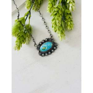 Collier Ray Calladitto en turquoise de la montagne du Sonoran et argent sterling, cadeau pour toutes les occasions - Product Image 4