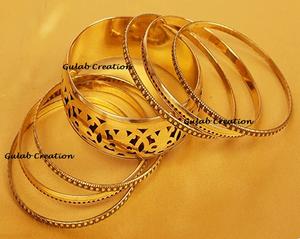 Brazalete de joyería de diseñador bonito de latón hecho a mano, accesorio de moda elegante para mujer, Ropa Étnica y contemporánea - Product Image 3