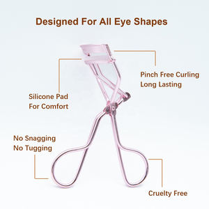 Recourbe-cils en acier inoxydable à prise confortable de haute qualité avec outil de maquillage classique holographique avec logo personnalisé - Product Image 3