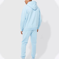 Ensemble de survêtement de jogging pour homme, personnalisé, en coton 100%, épais, respirant, à séchage rapide, avec fermeture éclair intégrale, à manches longues, pour l'hiver, vente en gros