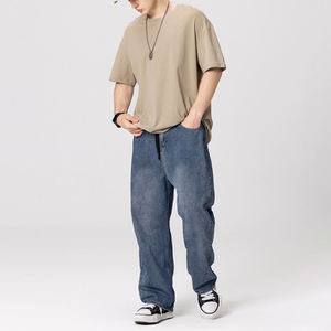 Concevez votre propre logo T-shirts en coton pour hommes T-shirt au design personnalisé pour hommes Streetwear T-shirt pour hommes - Product Image 2