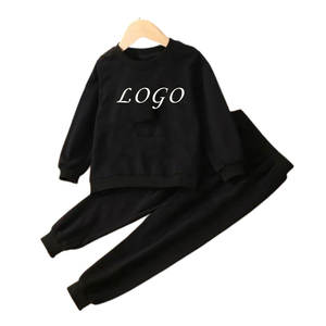 Conjuntos de ropa informal de algodón orgánico para niños al por mayor, chándal personalizado para niños, chándal de talla grande con diseño para niños - Product Image 5