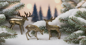 Elegante ciervo dorado escultura de latón de lujo abstracto Metal decoración del hogar estatuilla Vintage Feng Shui significado adornos de estilo artístico - Product Image 6