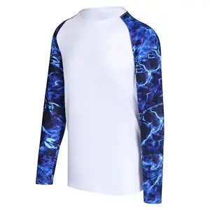 New design men's large size long sleeve shirt Sun protection UPF50+ Fishing uniform Breathable