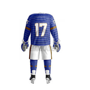 ชุดยูนิฟอร์มฮอกกี้น้ำแข็งคุณภาพพรีเมียม ระบายอากาศได้ดี ออกแบบได้ตามต้องการ ทนทาน ผลิตจากผ้าโพลีเอสเตอร์ 100% ป้องกันแบคทีเรีย แห้งเร็ว - Product Image 2