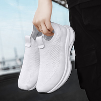 Baskets de sport à lacets extra larges, légères, avec embout large, respirantes, pour la marche, la gym et l'entraînement, avec soutien de la voûte plantaire