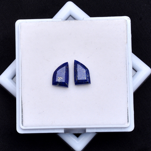 คุณภาพสูง10กะรัต Lapis Lazuli rosecut สร้อยคอ Cabochon โคลเวอร์9มม. แฟนซี30x13มม. คุณภาพสูง - Product Image 4
