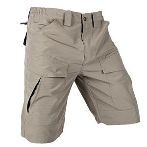 Pantalones cortos tácticos Cargo de verano para hombre, pantalones cortos de playa de punto transpirables con cintura elástica resistentes al desgaste y de secado rápido - Product Image 3