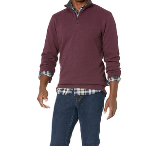 <b>Men</b> <b>Sweatshirt</b> Top Quality Winter Custom <b>Men</b> Custom Embroidery Plain Cotton Blended Outdoor Fleece <b>Sweatshirts</b> Half Zip - Product Image 3