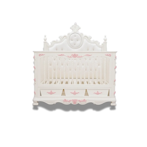 BED COT CARVED <b>MAHOGANY</b> NURSERY FURNITURE HANDMADE FROM INDONESIA - Product Image 1