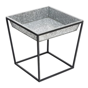 Jardinière en métal au look vintage attrayant avec support jardinière faite à la main pour salon balcon bureau jardin balcon pont Patio avant - Product Image 4