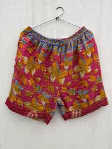 Pantalon taille haute unisexe vintage fait à la main en pur coton Kantha Stitch Patchwork brodé plage et vêtements de nuit - Product Image 4