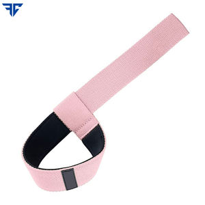 Muñequeras elásticas Premium profesionales personalizadas, correas de elevación, equipo deportivo de algodón, Fitness, incluida bolsa de transporte, venta al por mayor - Product Image 2