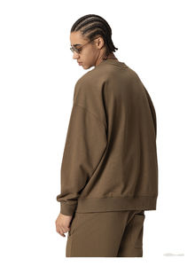 Sudadera de gran tamaño de peso pesado, jersey de invierno de lana cálida para hombres, logotipo personalizado, suministro OEM de fábrica - Product Image 5