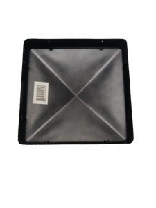 Tapa de poste de valla piramidal de aluminio duradero Acabado recubierto de polvo negro personalizable para cercas residenciales comerciales e industriales - Product Image 3