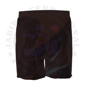 Pantalones cortos de playa informales para hombre, 100% poliéster satinado, secado rápido, estampado personalizado, cintura media elástica, tejido impermeable, servicio OEM - Product Image 2