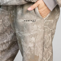 Joggers personnalisés de haute qualité avec imprimé camouflage pour unisexe Baskets streetwear grande taille avec cordon de serrage teints en plaine