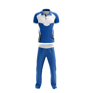 Best Selling Wholesale Manufacturer High Quality Men's Short Sleeve Breathable <b>Cricket</b> Uniform Top Sportswear Pakistani Supplier - Product Image 3