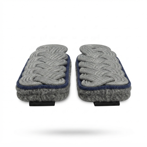 Epaulettes Azules con Ribete para Oficiales, Pliegues de Hombro Bordados Premium para Uniforme de Servicio - Product Image 3