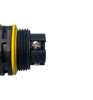Connecteurs circulaires PGT2 en PVC étanche IP68 pour extérieur, à visser, en forme de T, pour câbles 6-10A 300V 1.0-2.0mm -40°C~105°C, 2-4 broches