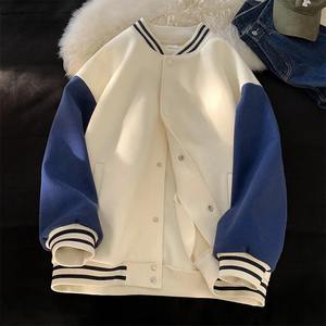 แจ็กเก็ตแนวสตรีทแบบอเมริกันแจ็คเก็ตเพรพพี้ฟุตบอลแบบลำลองสไตล์เกาหลี BF แบบลำลองสำหรับผู้หญิงในฤดูใบไม้ผลิ - Product Image 5