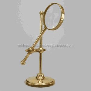 Lupas de alta definición Resina y latón Plata Pulido Lupa Lector de libros personalizado Lupa al mejor precio - Product Image 3