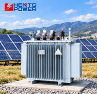 Transformateur de distribution triphasé immergé dans l'huile haute efficacité 11kV 415V 200kVA à double enroulement cuivre/aluminium