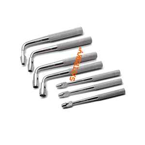 Juego de 7 Instrumentos Quirúrgicos Dentales Manuales para Implantes, Rectos y Curvos, Autoclavables, de Alta Calidad, con Certificación CE - Product Image 1