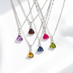 Colgantes finos de Plata de Ley 925, abalorios de amatista, trillón de piedras preciosas cortadas, ajuste de garra, fabricación de collares DIY, joyería al por mayor a granel - Product Image 5