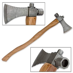 Wholesale Customized Bulk Orders OEM ODM Service Steel Axe With Wood <b>Handle</b> Stainless Steel Axe Head for Camping Cutting Hatchet - Product Image 2