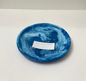 Bol à salade en résine de style américain et européen Design moderne Bol à fruits en résine de forme ronde Mélange de bol en résine vintage Meilleurs prix - Product Image 1