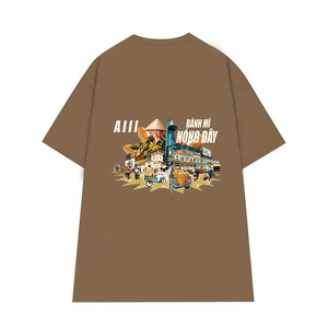 เสื้อยืดผ้าฝ้ายทรงยาวสไตล์วินเทจสำหรับทุกเพศ |   ผ้าฝ้ายพิมพ์ลายตามสั่ง เนื้อผ้านุ่ม ระบายอากาศได้ดี 100% ผ้าฝ้าย ไซส์พลัส สำหรับวัยรุ่น ฤดูร้อน โรงงาน ODM - Product Image 3