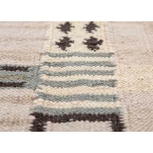 พรมขนสัตว์สีน้ำตาลเบจ ทอลายเรียบ รูปทรงเรขาคณิต สี่เหลี่ยมผืนผ้า ทำด้วยมือ สไตล์คลาสสิก สำหรับบ้าน ห้องนั่งเล่น ห้องนอน-รุ่น Adwl-13268 - Product Image 3