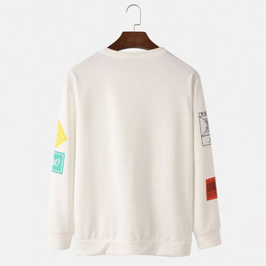 เสื้อสเวตเตอร์แบบสวมหัวของผู้ชายสำหรับฤดูหนาวผ้าฟลีซผ้าฝ้าย/โพลีเอสเตอร์แห้งเร็วและระบายอากาศได้ดี - Product Image 2