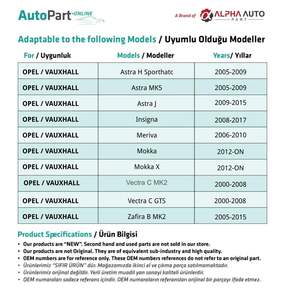 หัวต่อท่อน้ำเทอร์โมสตัท5แพ็กสำหรับเชฟโรเลตออร์แลนโด J3 - Product Image 2