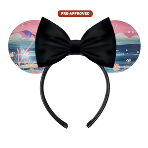 Diadema Negra Pintable con Diseño de Cielo Rosado, Accesorio para el Cabello para Niños y Niñas, Manualidades de Dibujo DIY para Fiestas de Cumpleaños - Product Image 1