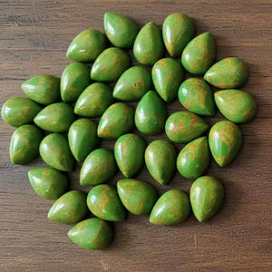 Lote de Piedras Preciosas Sueltas de Calidad AAA, Turquesa en Forma de Pera, Cabujón Verde, Piedras Preciosas Naturales Semipreciosas para Joyería, 20% de Descuento y Regalo - Product Image 5