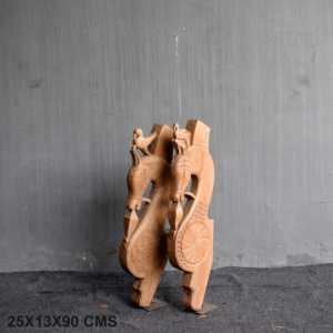 Soporte de Madera Vintage Indio, Tallado a Mano, Decoración Arquitectónica de Pared, Estilo Rústico Antiguo para Interiores del Hogar, Combinación Variada, 1 Unidad - Product Image 5