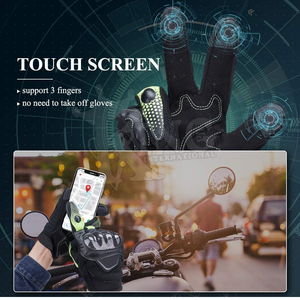 Guantes de Motociclismo de Cuero Vacuno Genuino K1, para Carreras, Motocross, Resistentes al Viento, Transpirables, Unisex, de Alta Calidad, con la Mejor Calidad de Impresión - Product Image 4