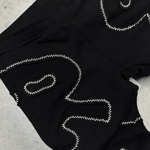 Nouveauté 2026, qualité supérieure, ensembles de jogging vintage personnalisés avec broderie, pantalons de survêtement et sweat-shirt grande taille, ensemble de survêtement délavé à l'acide pour hommes - Product Image 4