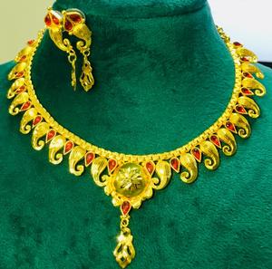 สร้อยคอชุบทองสุดพิเศษคุณภาพสูงเครื่องประดับสำหรับงานแต่งงานแบบเรียบง่ายกล่องเครื่องประดับทองเหลืองมีสไตล์สำหรับเป็นของขวัญพร้อมส่ง - Product Image 2