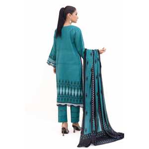 Conjunto de Traje de Mujer de 3 Piezas sin Costuras con Jacquard y Dupatta de Pashmina Estampada MJ-42058 - Product Image 1