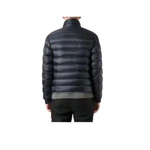 Veste matelassée réversible en denim à col montant, style streetwear unisexe, personnalisable, pour homme, imperméable, écologique, respirante, hiver 2024 - Product Image 2