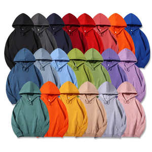 Surdimensionné unisexe 330 gsm coton sweat à capuche vierge personnalisable poids lourd pull à capuche uni - Product Image 4