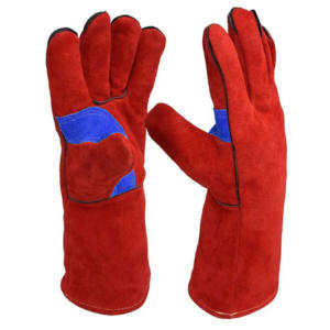 Gants de soudage en cuir de vachette respirant résistant à la chaleur et au feu équipement de sécurité de Protection des mains résistant aux étincelles pour le soudage Mig - Product Image 6