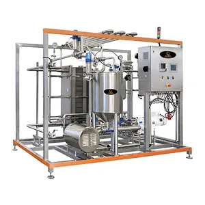 Planta automática de procesamiento de leche 5klph Mini planta de pasteurización de leche Máquinas de procesamiento de lácteos Maquinaria láctea