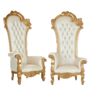 Chaises de trône à dossier haut pour événement de mariage royal et meubles de maison Design européen classique Super confortable à vendre - Product Image 4