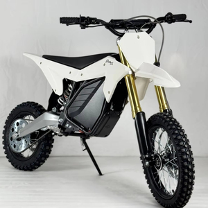 New In Stock - Ready to Ship RTR Electric Dirt <b>bike</b> 72V 8KW White <b>Red</b> - Product Image 6