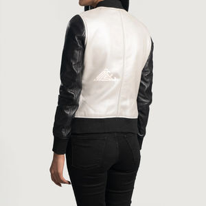 Chaquetas de motociclista de cuero genuino de calidad superior para mujer con estilo, prendas de vestir exteriores personalizadas para invierno, Otoño, transpirables - Product Image 6