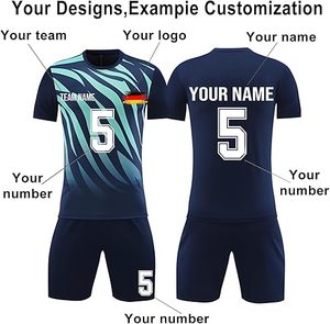 Kits de camisetas de fútbol para hombres, uniformes de poliéster personalizados para niños, camisetas de entrenamiento de fútbol transpirables, ropa deportiva activa - Product Image 3